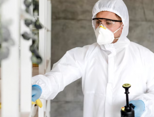 What are the safety measures technicians can take during the sanitization process?